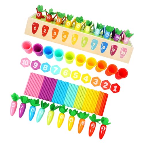 Toddmomy 1Satz Montessori Holzspielzeug für Kleinkinder Karotten Bausteine Feinmotorik und Kognitiven Fähigkeiten Pädagogisches zum Sortieren Toddmomy 1Satz Montessori Holzspielzeug für Kleinkinder Karotten Bausteine Feinmotorik und Kognitiven Fähigkeiten Pädagogisches zum Sortieren von Toddmomy