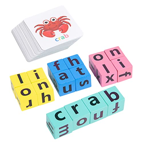 Toddmomy 1Satz Montessori Lernspielzeug Für Karten Puzzle Alphabet Und Spiele Sprachentwicklung Und Buchstabenerkennung Für Kleinkinder von Toddmomy