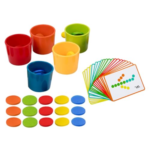 Toddmomy 1Satz Montessori Spielzeugset Jahre Holz Farbsortierbecher für Farberkennung und Logisches Langlebiges Babyspielzeug Eltern Beziehung Toddmomy 1Satz Montessori Spielzeugset Jahre Holz Farbsortierbecher für Farberkennung und Logisches Langlebiges Babyspielzeug Eltern Beziehung von Toddmomy