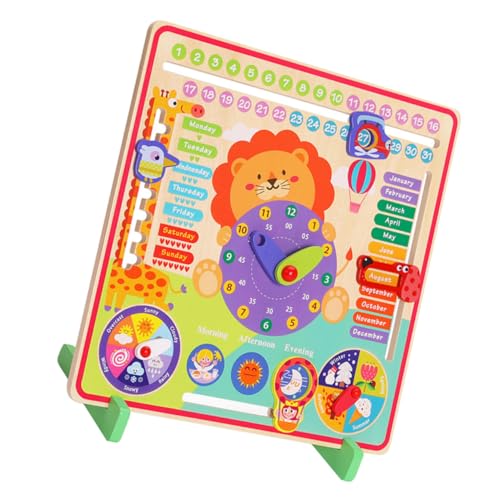 Toddmomy 1Satz Multifunktionale Kinderuhr für Frühe Bildung Kognitives Saisonerkennung Geschenkidee für Jungen und Leicht und Farbenfroh Robustes Design von Toddmomy