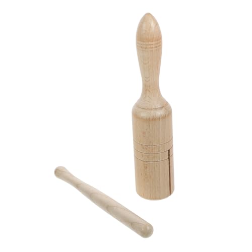 Toddmomy 1Satz Musikalisches für Kleinkinder Percussion Instrument Guiro Rod aus Holz für Frühe Bildung und Rhythmusspiel Drinnen und Draußen von Toddmomy