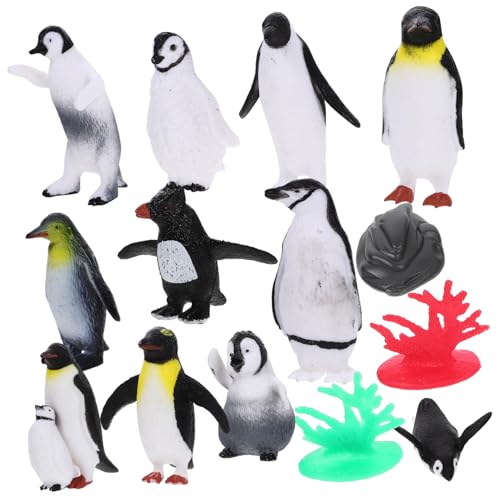 Toddmomy 1Satz Pinguin Figuren Teiliges Tiermodell Ornament für Schreibtischdekoration Realistische Pinguinfiguren als Fotorequisite und von Toddmomy