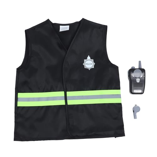 Toddmomy Polizeikostüm für Kinder Polizei Weste mit Zubehör Rollenspiel Kostüm für Jungen und Mädchen Halloween Verkleidung für Kleinkinder Polizei Outfit für Kreative Spiele Toddmomy Polizeikostüm für Kinder Polizei Weste mit Zubehör Rollenspiel Kostüm für Jungen und Mädchen Halloween Verkleidung für Kleinkinder Polizei Outfit für Kreative Spiele von Toddmomy