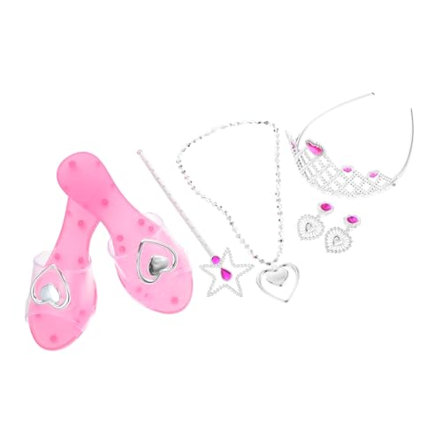 Toddmomy 1Satz Prinzessinnen Hochhackige Schuhe für Kleinkinder Ohrringe Halskette Verkleidung für Geburtstagsfeiern Karneval Rollenspiele Leuchtende Toddmomy 1Satz Prinzessinnen Hochhackige Schuhe für Kleinkinder Ohrringe Halskette Verkleidung für Geburtstagsfeiern Karneval Rollenspiele Leuchtende von Toddmomy