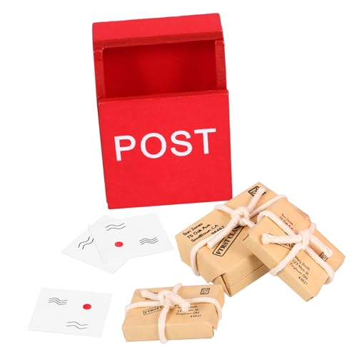 Toddmomy 1Satz Puppenhaus Briefkasten Mit Briefpaketen Dekoratives Holz Für Kreative Wohnraumgestaltung Für Schlafzimmer Und Puppenhaus Dekoration Toddmomy 1Satz Puppenhaus Briefkasten Mit Briefpaketen Dekoratives Holz Für Kreative Wohnraumgestaltung Für Schlafzimmer Und Puppenhaus Dekoration von Toddmomy