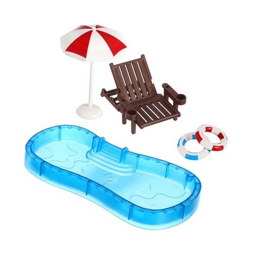 Toddmomy 1Satz Puppenhaus Schwimmreifen Strandliege Und Pooldeko Mini House Swim Pool Zubehör Für Kreative Spielwelten Toddmomy 1Satz Puppenhaus Schwimmreifen Strandliege Und Pooldeko Mini House Swim Pool Zubehör Für Kreative Spielwelten von Toddmomy