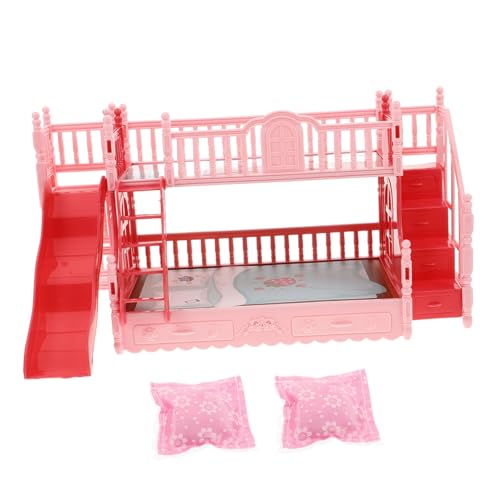 Toddmomy 1Satz Puppenhaus mit Etagenbett Kissen Kreatives für Mini Möbel für Fantasievolles und Stilvolle Kinderzimmer Dekoration von Toddmomy