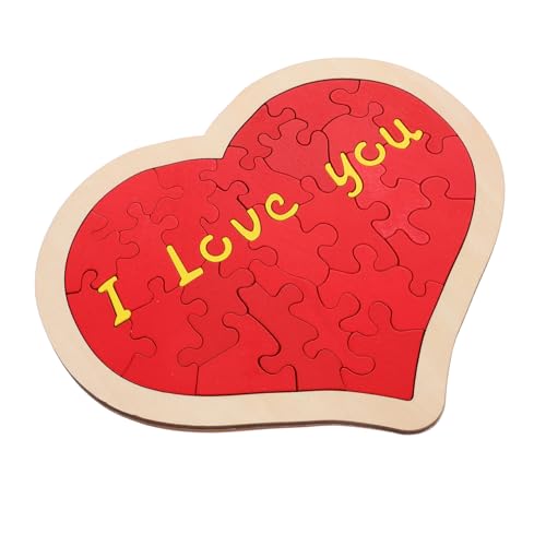 Toddmomy 1Satz Puzzle Romantisches Rotes Herz Puzzle Für Valentinstag Hochzeit Kreatives Für Bastelprojekte Und Dekoration von Toddmomy