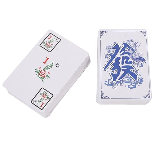 Toddmomy 1Satz Reise Mahjong Kartenset Tragbares Lustiges Mahjong aus Hochwertigem Material für Familien und Freunde Perfektes für Spieleabende und Unterhaltungen von Toddmomy