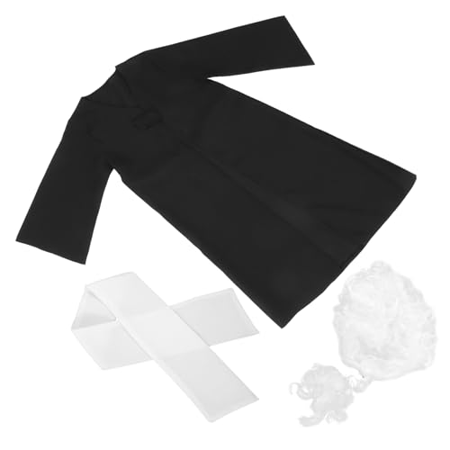 Toddmomy 1Satz Richter Kostüm Für Perücke Richter Outfit Für Rollenspiele Gerichtsspielzeug Für Körpergröße Für Kostümpartys von Toddmomy