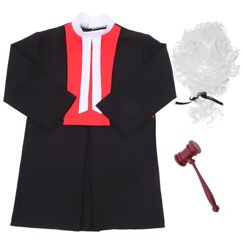 Toddmomy 1Satz Richter Kostüm mit Perücke Rollenspiel Outfit für Jungen für Partys Halloween und Rollenspiele für Große Toddmomy 1Satz Richter Kostüm mit Perücke Rollenspiel Outfit für Jungen für Partys Halloween und Rollenspiele für Große von Toddmomy