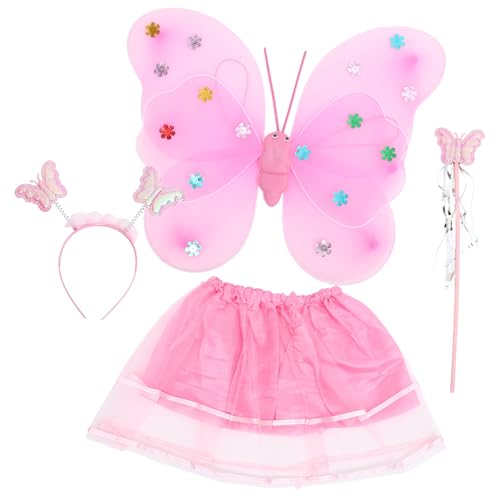 Toddmomy 1Satz Schmetterlingsfee Kostüm für Teilig mit Schmetterlingsflügel Rock und Stirnband Leicht Bequem und Karneval oder Cosplay Toddmomy 1Satz Schmetterlingsfee Kostüm für Teilig mit Schmetterlingsflügel Rock und Stirnband Leicht Bequem und Karneval oder Cosplay von Toddmomy