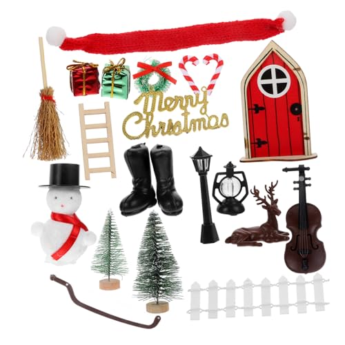 Toddmomy 1Satz Spielzeughaus Mit Möbeln Kreative Mikro Landschaftszubehör Für Festliche Szenen Langlebiges Und Sicheres Material Für DIY Projekte Und Weihnachtsdeko von Toddmomy