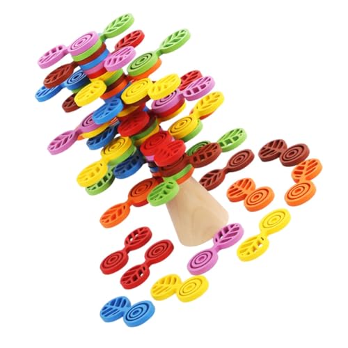 Toddmomy 1Satz Stapelblöcke aus Montessori für Pädagogisches Bauspielzeug Kreativität Problemlösung und Naturerfahrung und Langlebig von Toddmomy