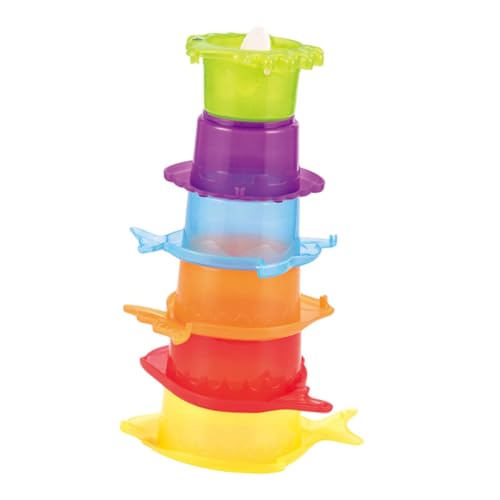 Toddmomy 1Satz Stapelspielzeug Transparentes Sandspielzeug mit Fischdesign Badespielzeug für Strand und Badewanne Fördert die Motorischen Fähigkeiten Leicht und Tragbar von Toddmomy