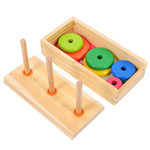 Toddmomy 1Satz Stapelsystem für Magnetische Stapelringe aus Hochwertigem Teiliges Lernspielzeug Motorischen Fähigkeiten und Farbwahrnehmung Interaktives von Toddmomy
