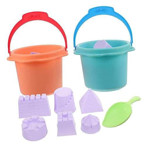 Toddmomy 1Satz Strandsandspielzeugset für Kleinkinder mit Eimer und Sandformen Zufälligen Farben für Strandspiele Garten und Leicht und Sicher für Kleine von Toddmomy