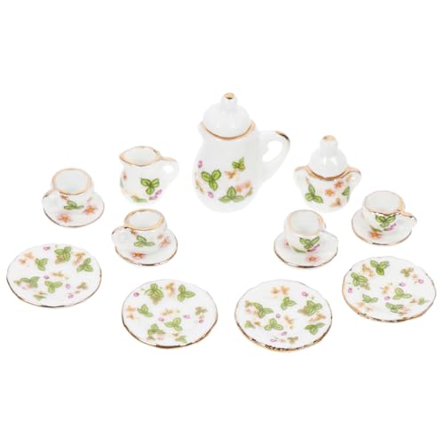 Toddmomy 1Satz Tee Set Für Puppenhaus Teilig Realistische Tee Set Mit Tasse Untertasse Für Miniaturdekoration Toddmomy 1Satz Tee Set Für Puppenhaus Teilig Realistische Tee Set Mit Tasse Untertasse Für Miniaturdekoration von Toddmomy