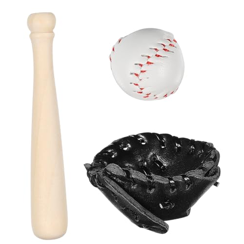 Toddmomy 1Satz Teiliges Baseball Für Puppenhäuser Baseballschläger Handschuh Und Ball Dekoration Für Baseball Geburtstagsfeiern von Toddmomy