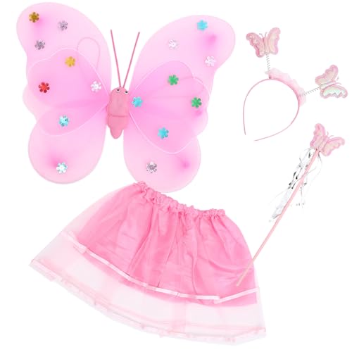 Toddmomy 1Satz Teiliges Schmetterlingskostümset Für Schmetterlingsflügel Stirnband Feenstab Und Rock Für Fasching Halloween Und Kindergeburtstage Toddmomy 1Satz Teiliges Schmetterlingskostümset Für Schmetterlingsflügel Stirnband Feenstab Und Rock Für Fasching Halloween Und Kindergeburtstage von Toddmomy