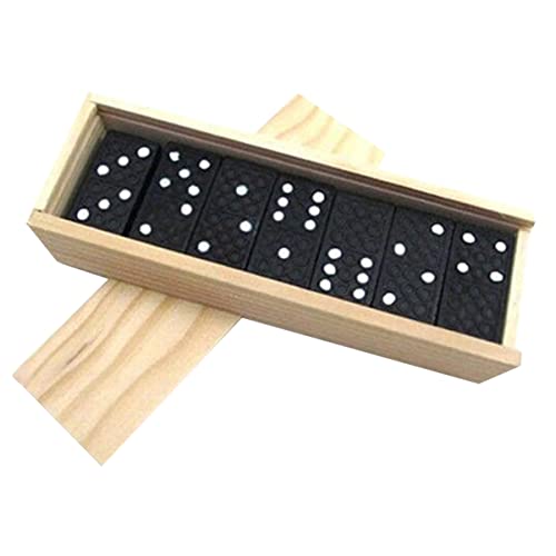 Toddmomy 1Satz Teiliges Schwarzes Domino Set aus Holz Lernspielzeug für Erwachsene mit Praktischem Aufbewahrungskasten für Stundenlangen Spielspaß für Ganze Familie Toddmomy 1Satz Teiliges Schwarzes Domino Set aus Holz Lernspielzeug für Erwachsene mit Praktischem Aufbewahrungskasten für Stundenlangen Spielspaß für Ganze Familie von Toddmomy