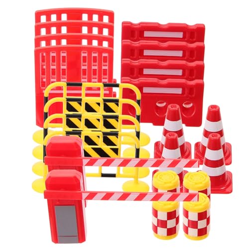 Toddmomy 1Satz Teiliges Spielset mit Verkehrsschildern für Simulation von Straßenschildern Sicheres Kunststoffmaterial für Lernzwecke von Praktischen Fähigkeiten von Toddmomy