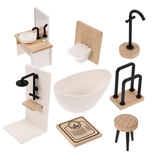 Toddmomy 1Satz Teiliges Zubehör Puppenhaus Möbel Dekoration Realistische Badezimmer Requisiten Für Kreative DIY Projekte von Toddmomy