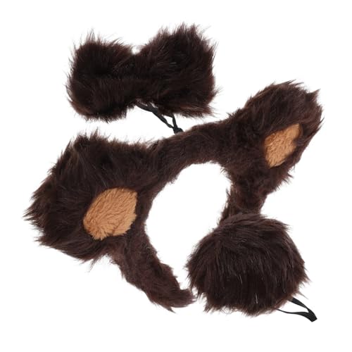 Toddmomy Bärenohr Stirnband Satz für Tierkostüm Zubehör mit Fliege und Cosplay Bärenkostüm für Partys und Mottopartys Toddmomy Bärenohr Stirnband Satz für Tierkostüm Zubehör mit Fliege und Cosplay Bärenkostüm für Partys und Mottopartys von Toddmomy