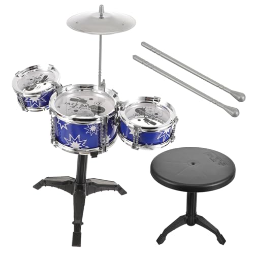 Toddmomy 1Satz Trommel Musikspielzeug Für Pädagogisches Schlagzeug Mit Hocker Für Frühe Entwicklung Teiliges Für Kleine Musiker von Toddmomy
