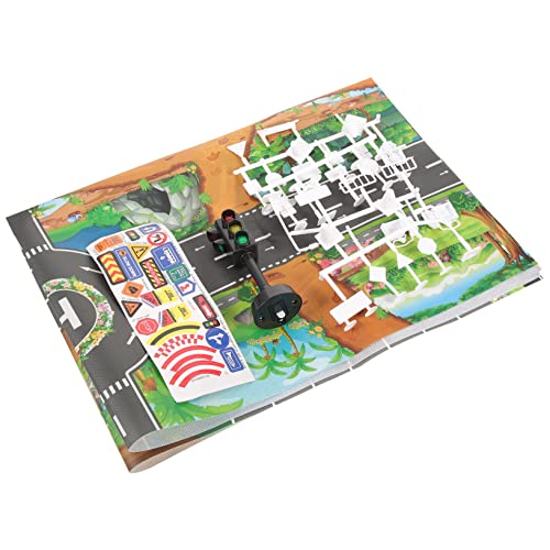 Toddmomy 1Satz Verkehrszeichen Für Straßenmodelle Und Spielmatte Dinosaurierwelt Pädagogisches Für Verkehrserziehung von Toddmomy