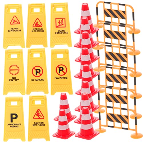 Toddmomy 1Satz Verkehrszeichen Teilig Roten Verkehrskegeln und Orangefarbenen Absperrungen für Verkehrserziehung und Simulation von Straßenverkehrsszenarien Toddmomy 1Satz Verkehrszeichen Teilig Roten Verkehrskegeln und Orangefarbenen Absperrungen für Verkehrserziehung und Simulation von Straßenverkehrsszenarien von Toddmomy