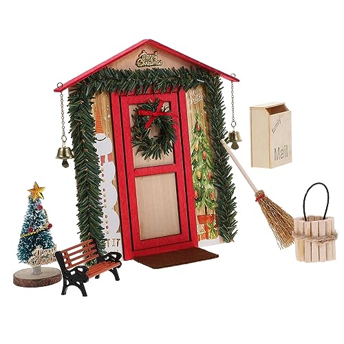 Toddmomy 1Satz Weihnachts Für Puppenhaus Dekoration Weihnachtstür Mit Zubehör Für Festliche Puppenhaus Szenen Rotes Design Toddmomy 1Satz Weihnachts Für Puppenhaus Dekoration Weihnachtstür Mit Zubehör Für Festliche Puppenhaus Szenen Rotes Design von Toddmomy