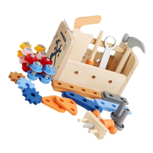 Toddmomy 1Satz Werkzeug Set Aus Pädagogisches Für Kleinkinder Werkzeugkiste Für Kreative Rollenspiele Fördert Hand Auge Koordination Und Logisches Sicher von Toddmomy