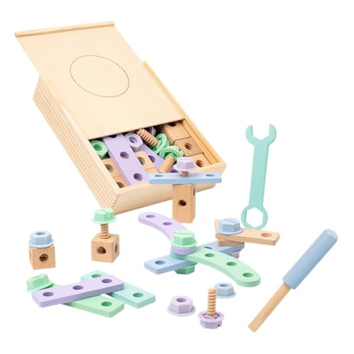 Toddmomy 1Satz Werkzeugset für Selbstmontage Holzspielzeug Kreatives DIY Spielset zur Frühen von Kognitiven Fähigkeiten und Entdeckung für Sicheres und Langlebiges Toddmomy 1Satz Werkzeugset für Selbstmontage Holzspielzeug Kreatives DIY Spielset zur Frühen von Kognitiven Fähigkeiten und Entdeckung für Sicheres und Langlebiges von Toddmomy