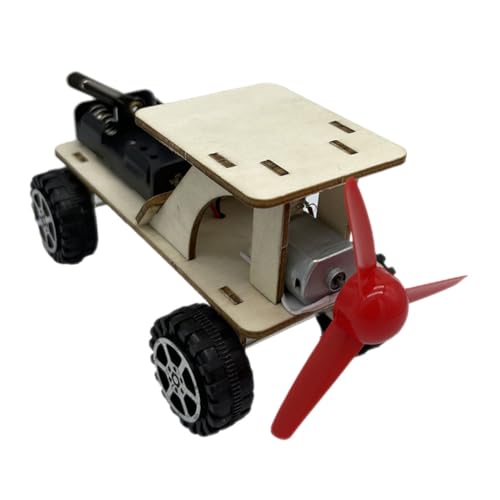 Toddmomy 1Satz Windbetriebenes Automodell DIY Kit für Wissenschaftliches Projekt Zusammenbauen Edukatives für Kreative Experimente Fördert Verständnis von Windkraft und Technik von Toddmomy