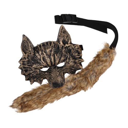 Toddmomy 1Satz Wolf Kostüm Mit Maske Handschuhen Und Teiliges Cosplay Zubehör Für Halloween Und Kostümpartys Tierische Requisiten Für Rollenspiele Und Verkleidungen von Toddmomy