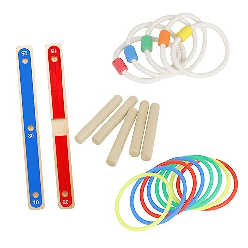 Toddmomy 1Satz Wurfspielzeug aus Holz für Ringwurfspiel Feinmotorik und Hand Auge Koordination für Drinnen und Draußen Perfektes für Jungen Toddmomy 1Satz Wurfspielzeug aus Holz für Ringwurfspiel Feinmotorik und Hand Auge Koordination für Drinnen und Draußen Perfektes für Jungen von Toddmomy