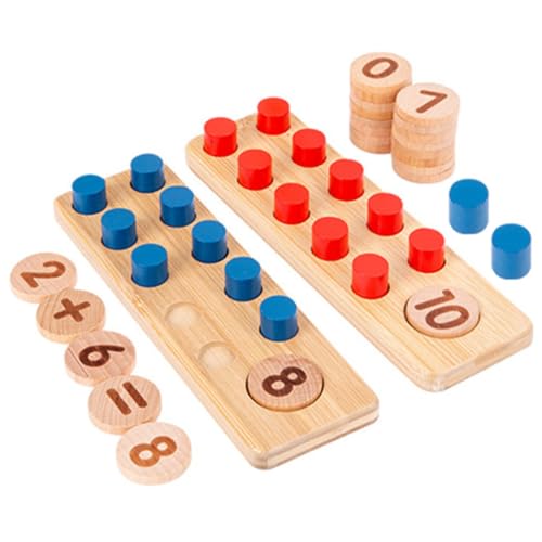 Toddmomy 1Satz Zahlenkognitive Für Mathe Lernspielzeug Zur des Zählens Farberkennung Für Schulanfang Ab Jahren Langlebig Und Sicher von Toddmomy