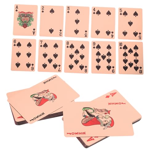 Toddmomy 1satz wasserdichte Pokerkarten Mit Roségold-folienprägung Professionelle Spielkarten Für Tricks Und Partys Für Zuhause Camping Und Toddmomy 1satz wasserdichte Pokerkarten Mit Roségold-folienprägung Professionelle Spielkarten Für Tricks Und Partys Für Zuhause Camping Und von Toddmomy