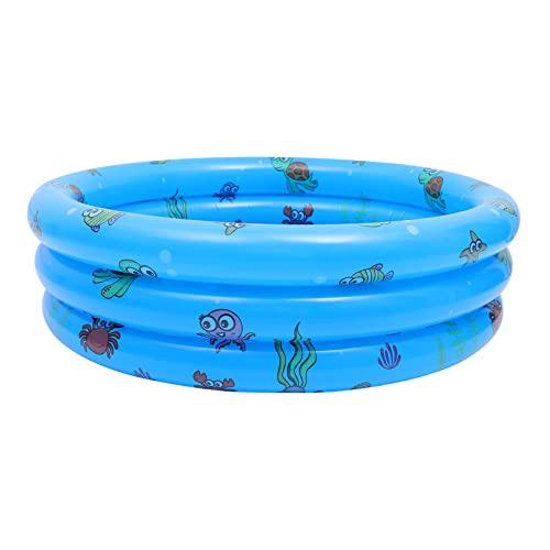 Toddmomy 1Stück Aufblasbare Pool Badewanne Runder Schwimmpool aus Hochwertigem Langlebig und Praktisch für Drinnen und Draußen Sommer Spaß und Eltern Junge Mädchen Interaktion von Toddmomy