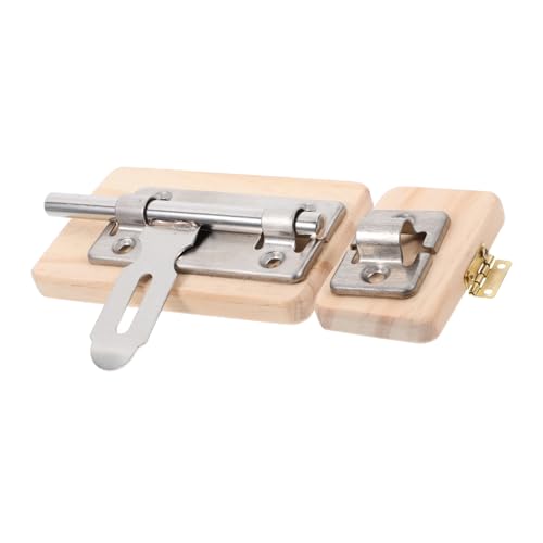 Toddmomy 1Stück Beschäftigtes Brett DIY Zubehör für Holzsensorisches zur Motorischer Fähigkeiten Türverriegelung für Kreative Lernspiele von Toddmomy
