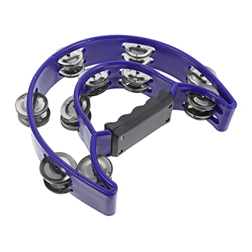 Toddmomy 1Stück Handheld Tamburin Kreatives Percussion Instrument mit Ergonomischem Griff für Ktv Partys und Feiern Rutschfestes Design Drinnen und Draußen von Toddmomy