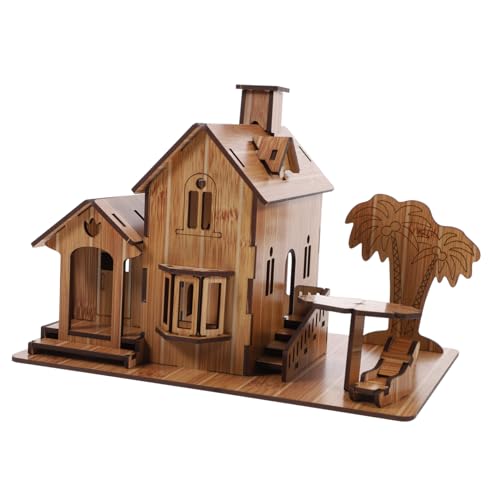 Toddmomy 1Stück Holzhaus Puzzle Pädagogisches Montiertes Villa Modell aus Hochwertigem Holz Kreatives DIY für für Geburtstage und Feiertage Toddmomy 1Stück Holzhaus Puzzle Pädagogisches Montiertes Villa Modell aus Hochwertigem Holz Kreatives DIY für für Geburtstage und Feiertage von Toddmomy