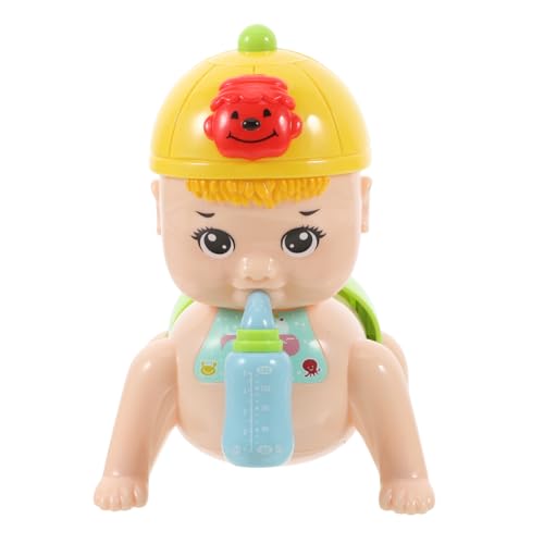 Toddmomy 1Stück Krabbelnde Babypuppe mit Musik und Lichtern Kreatives für Kleinkinder Leuchtende Farben ohne Batterie Fördert Motorische Fähigkeiten und Farberkennung Gelb Toddmomy 1Stück Krabbelnde Babypuppe mit Musik und Lichtern Kreatives für Kleinkinder Leuchtende Farben ohne Batterie Fördert Motorische Fähigkeiten und Farberkennung Gelb von Toddmomy