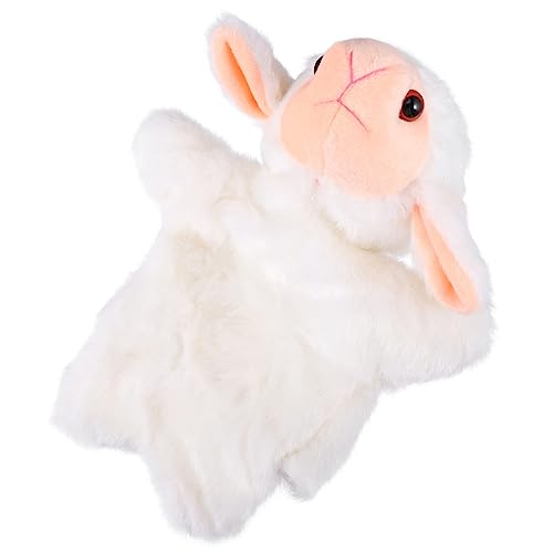 Toddmomy 1Stück Kuscheliges Schaf Plüsch Handpuppe Interaktives für Geschichtenerzählen für Kreative Aufführungen aus Umweltfreundlichem Material Gefertigt von Toddmomy