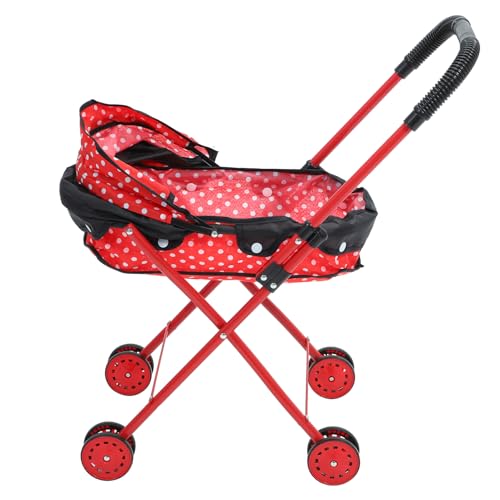 Toddmomy 1Stück Rollenspiel Puppenwagen für Leichter Babypuppenwagen mit Sicherem Material für Puppenpflege und Spielspaß Rot Schwarz Toddmomy 1Stück Rollenspiel Puppenwagen für Leichter Babypuppenwagen mit Sicherem Material für Puppenpflege und Spielspaß Rot Schwarz von Toddmomy
