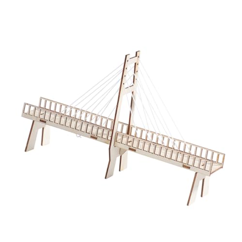 Toddmomy 1Stück Schrägseilbrücke aus Holz DIY Modellspielzeug für Handgemacht Kreativ und Lehrreich Physikalisches Experiment für Lernzwecke Sichere Materialien Fördert Toddmomy 1Stück Schrägseilbrücke aus Holz DIY Modellspielzeug für Handgemacht Kreativ und Lehrreich Physikalisches Experiment für Lernzwecke Sichere Materialien Fördert von Toddmomy