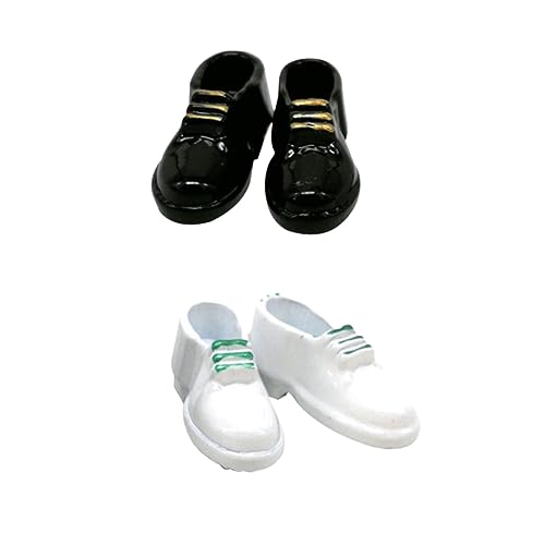 Toddmomy 2paare Miniatur Schuhe Für Deko Und Mini Schuhe Für Spielzeug Und Kinderzimmer Langlebig Und Farbecht von Toddmomy