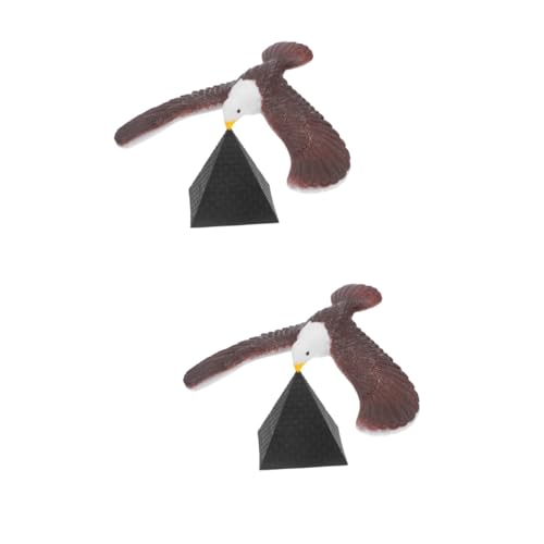 Toddmomy 2 Sätze Balancierender Vogel Balance Eagle mit Pyramidensockel Stilvolle Tischdekoration und Gleichgewichtstrainer für und Zuhause aus Haltbarem Gefertigt als Stressspielzeug und von Toddmomy