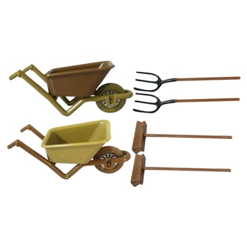Toddmomy 2 Sätze Mini Kinderwagen Modell Realistisches Hölzernes Miniatur Landschaftsbau Mini Kinderspielzeug Mini Landschaftsbau Miniatur Modell Mini von Toddmomy